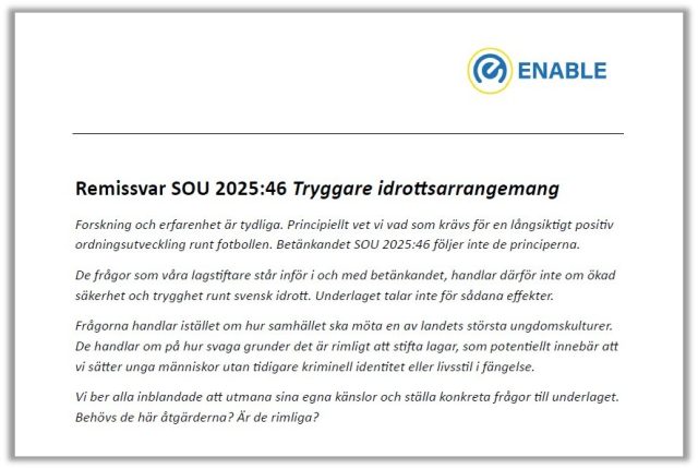 Remissvar inledning 2